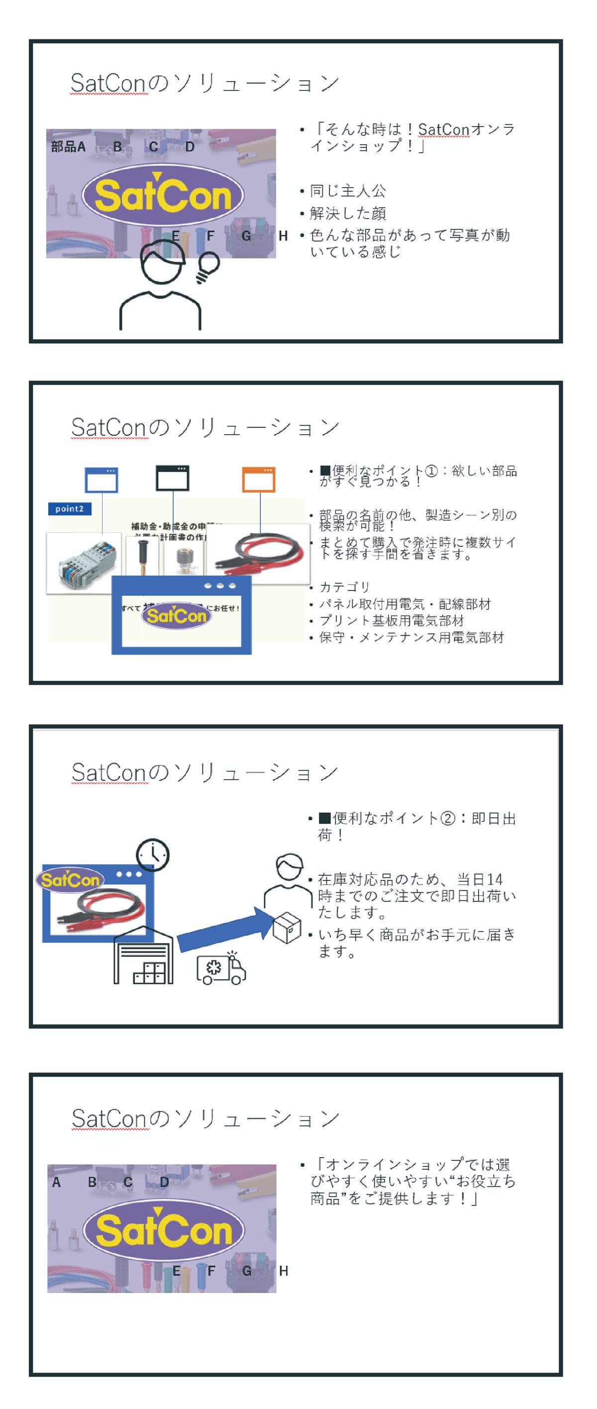 ラフ絵コンテの例